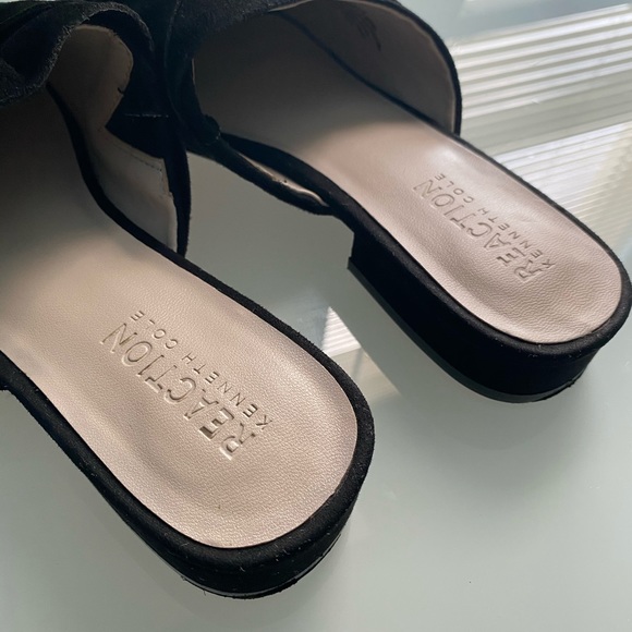 KCole REACTION Vanya black suede sandal mule slide - Picture 4 of 6